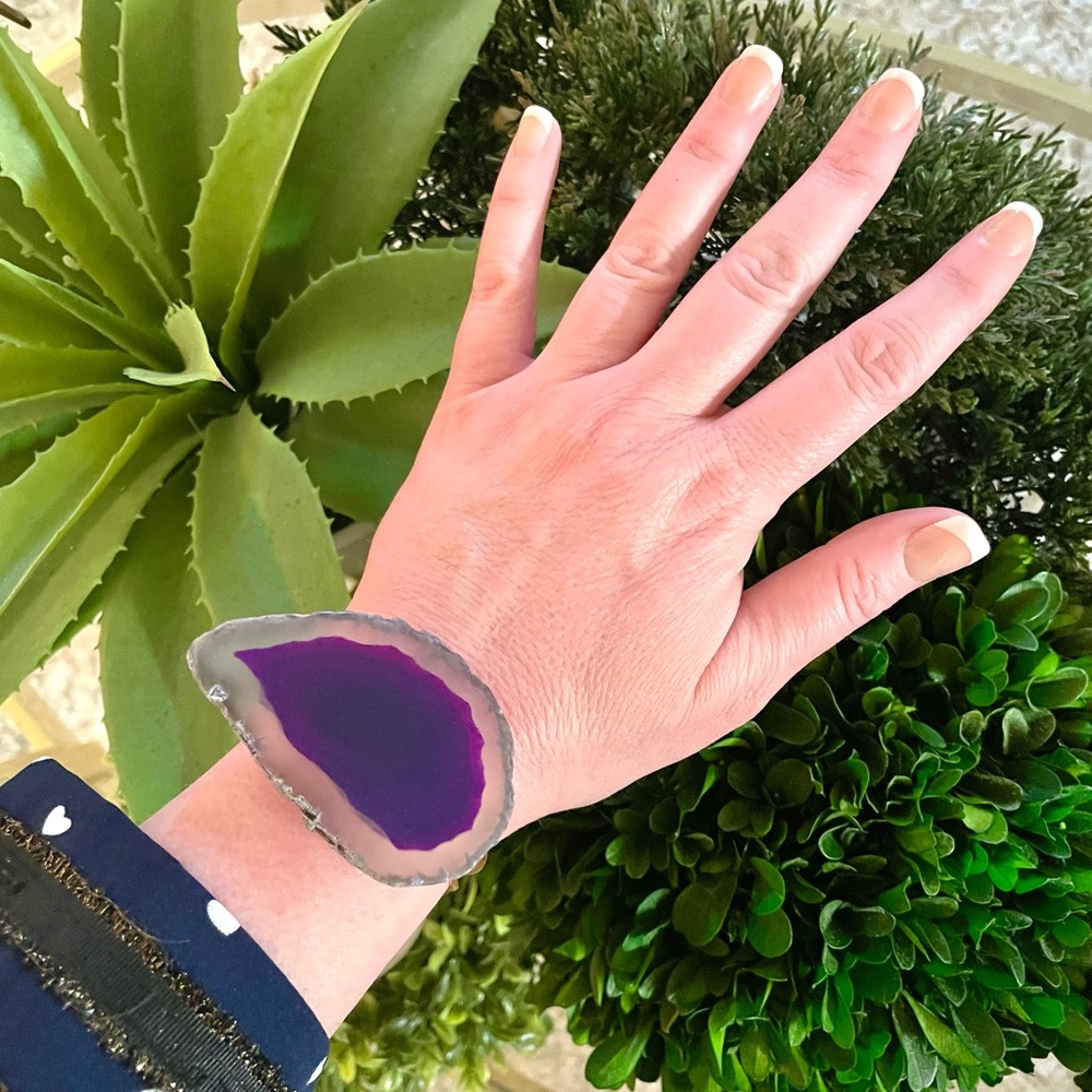 Purple Geode Bracelet - Picture 2 of 8